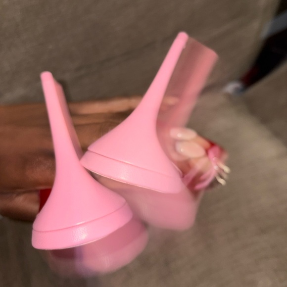 Christian Louboutin Pink Studded Slide Heels — Iconic Statement Sandals 9.5 - Picture 10 of 10